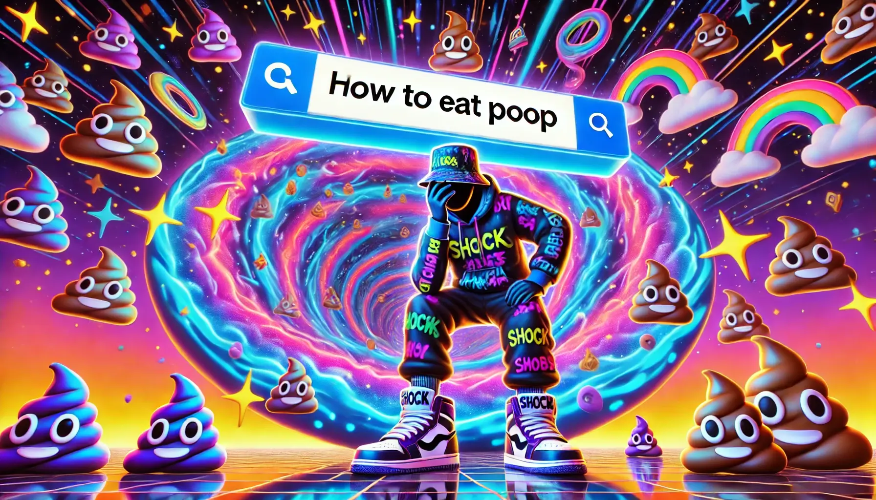 google searching about 'how to eat poop' is amazing